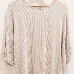 Gray 3 Qtr Length Blouse